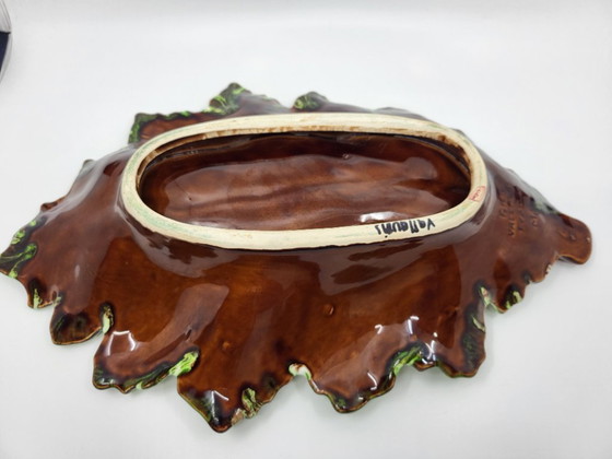 Image 1 of Taza de cerámica verde Vallauris Francia Costa Azul 1970