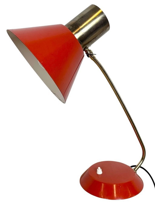Vintage Red Table Lamp , 1970s