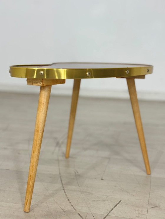 Image 1 of Niervormige tafel, plantenstandaard, bijzettafel en opbergmeubel in mid-century modern stijl