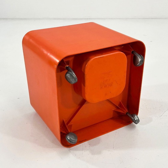 Image 1 of Jardinière à roulettes Orange Dime de Marcello Siard pour Longato, années 1970