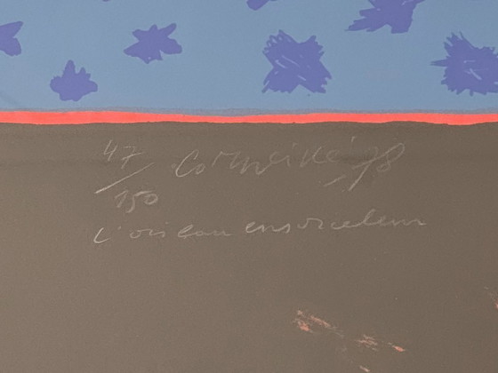 Image 1 of Corneille - Two Women with Birds - Hand-signed - 1978