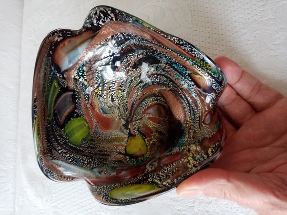 Image 1 of Murano/Avem Tutti Frutti jaren 60 glazen asbak/zakje leegsysteem