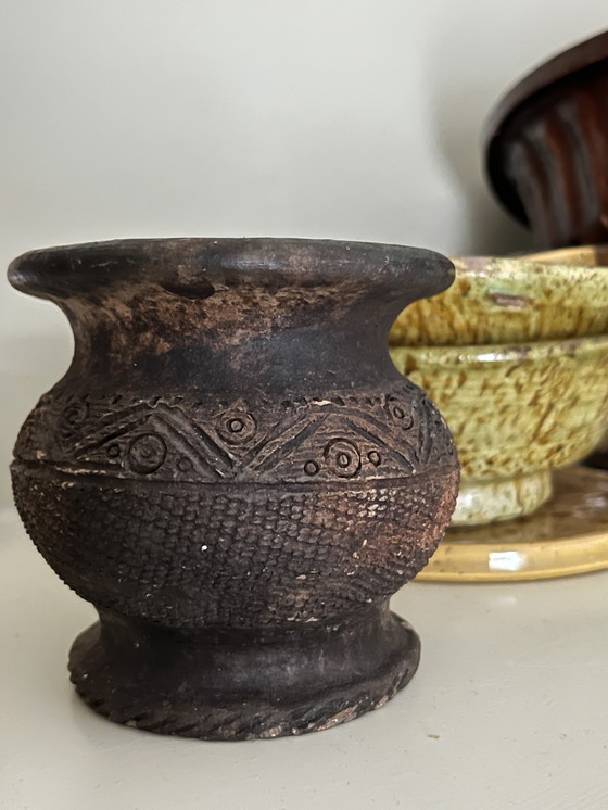 Image 1 of Antique Small Earthenware Vase