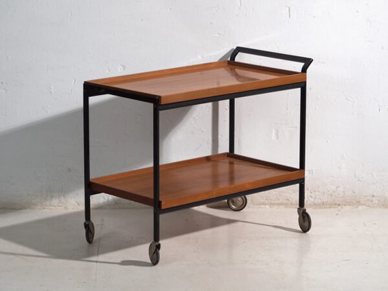 Carrito de servicio antiguo OPAL – Alemania, circa 1960 – Carritos de bar, Wood, polished steel (photo 6 of 40)