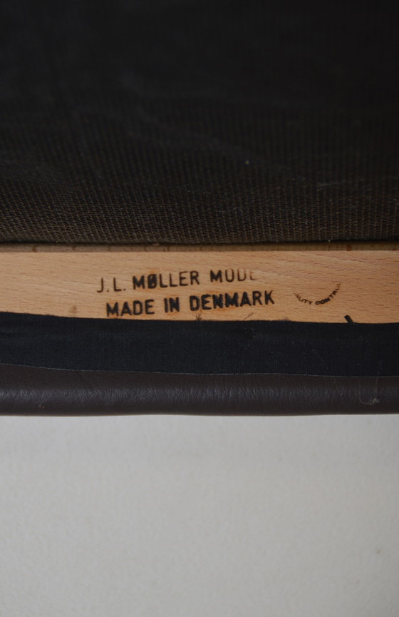 Image 1 of Set Of 6 Chairs Model 80 Designed By Niels Møller, 1960s