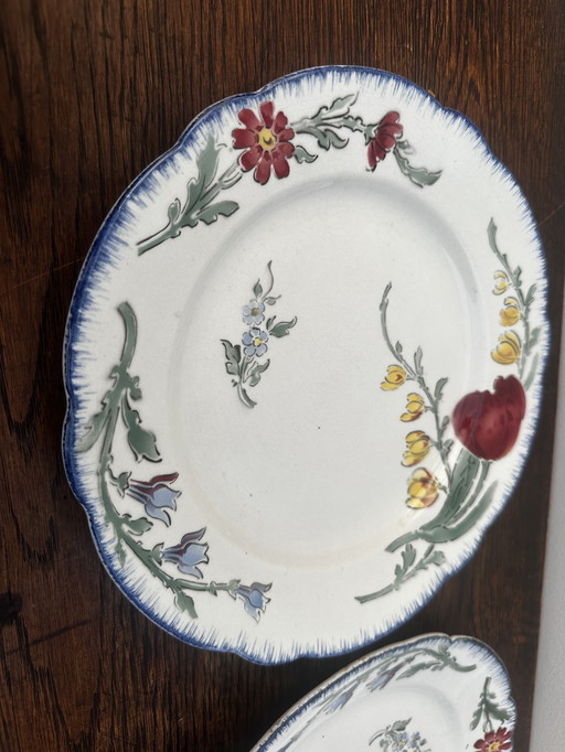 2 E. Bourgeois Paris plates - Art Nouveau period