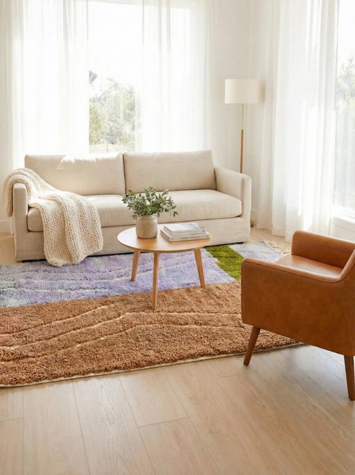 Alfombra bereber artesanal de 250 cm x 150 cm.