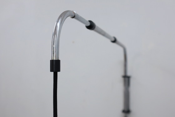 Image 1 of Vintage Extendable Hanging Chrome Wall Lamp 1970s