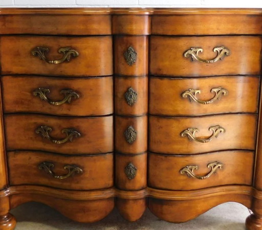 Traditionele dressoir/ladekast met 8 laden van fruithout van Century Furniture