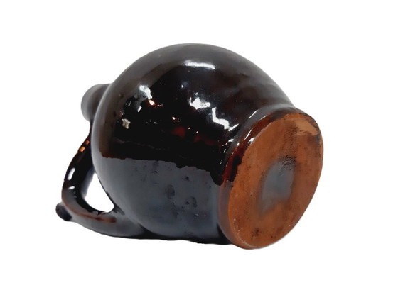 Image 1 of Brocca vintage in ceramica smaltata 18 cm