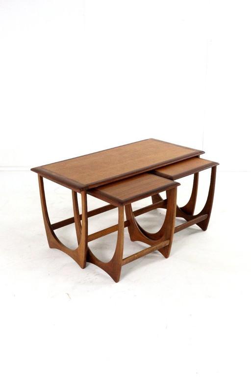 G Plan coffee table with nesting tables vintage