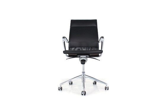 wie Neu! Art Collection Executive Desk Chair, Luxus Schreibtischstuhl Premium Leder, Chrom, Aluminium (photo 17 of 18)