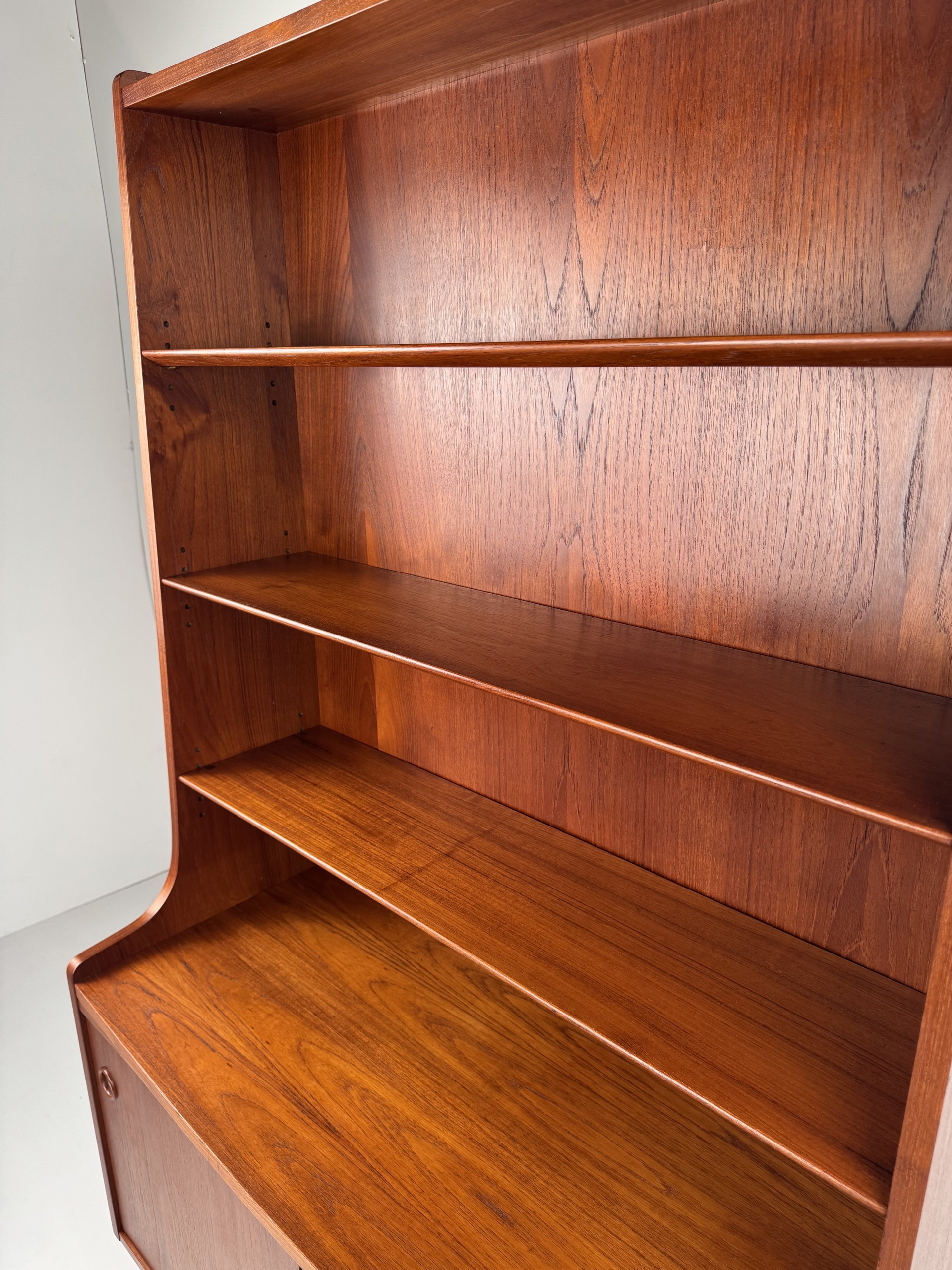 Johannes Sorth for Nexø Møbelfabrik Bornholm Bookcase with Storage