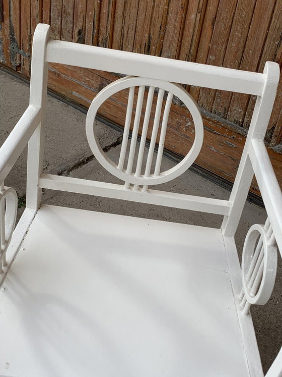 Chaise Art Déco peinte en blanc, 1930 – Fauteuils de relaxation, Art Deco (photo 4 of 6)
