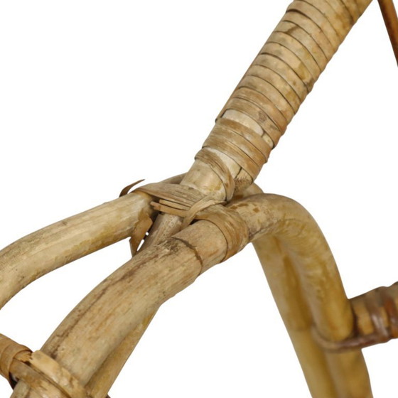 Image 1 of Set vintage di poltrone lounge in rattan stile boho