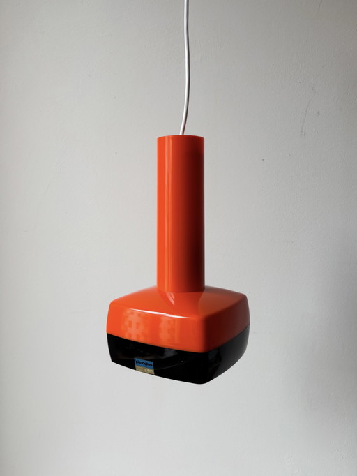 Suspension Pop Art, Danemark, années 1970, lampe vintage, Space Age, boîte d'origine, design Bent Karlby pour A. Schrøder Ke