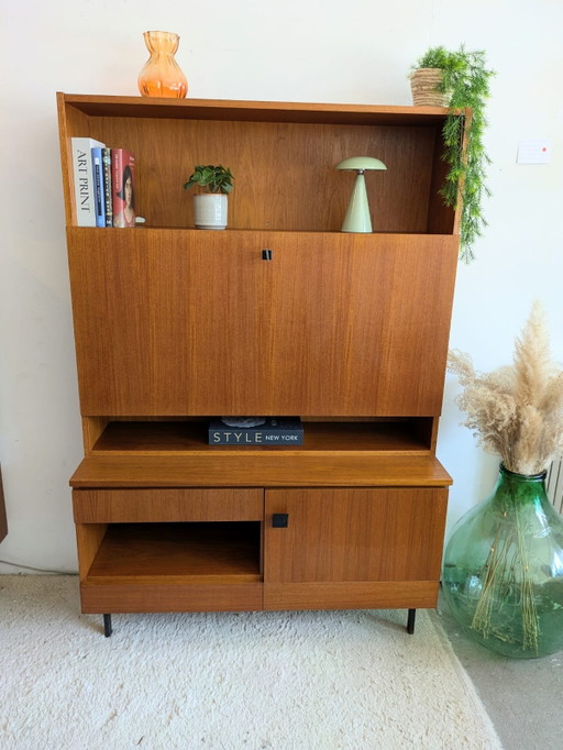 Credenza alta vintage, metà del secolo scorso