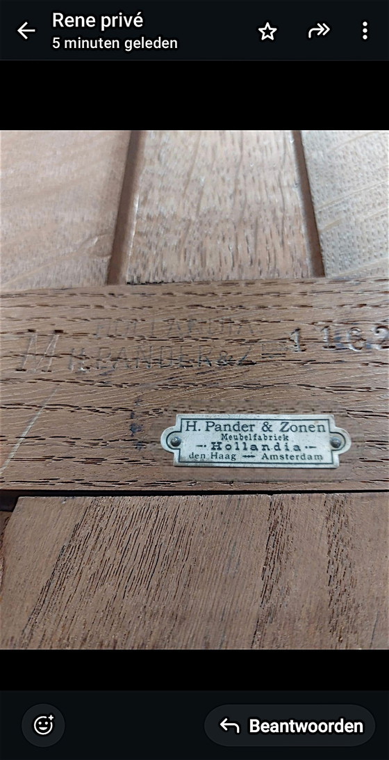 Image 1 of Antique cabinet bookcase Pander&Zonen Art Deco