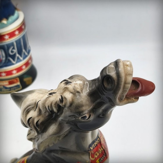 Image 1 of Zoomorphe Eselflasche aus Keramik von Casa Nuova Boccaccio, Italien, 1960er Jahre