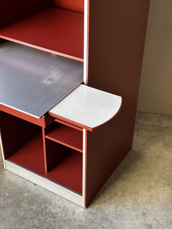 Image 1 of Pastoe design column cabinet with pull-out desk – Made in Holland