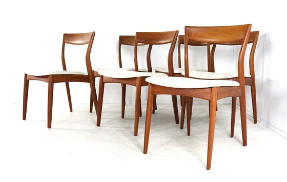 Set 6 Sedie da pranzo R. Borregaard per Viborg vintage imbottite restaurate – Wood (photo 15 of 16)
