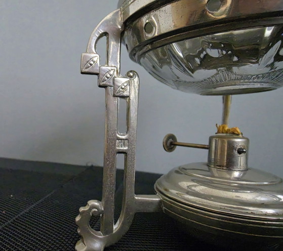 Chris van der Hoef/ Daalderop Coffee Pot with Rechaud, Art Deco, Chris van der Hoef/Daalderop, Tableware (photo 6 of 11)