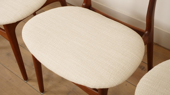 Image 1 of 4 x dining chair | Teak | Newly upholstered