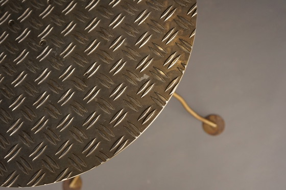 Image 1 of Postmoderne industriële metalen tuintafel, jaren 1980