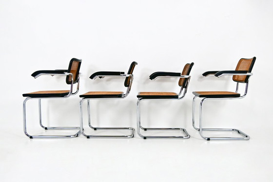 Image 1 of Dining Chairs Style B32 by Marcel Breuer Set of 4