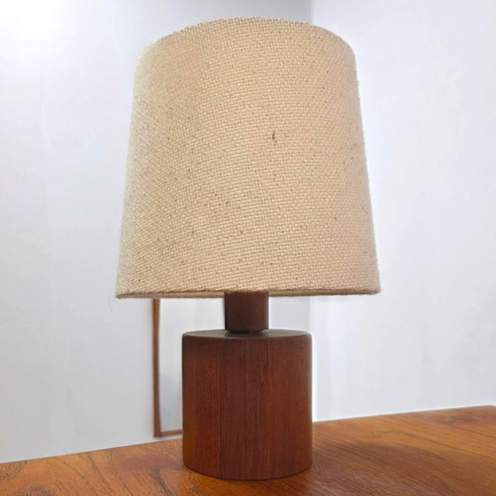 Image 1 of Lámpara danesa de teca, diseño de mediados de siglo de los años 60