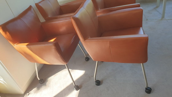 4x Design On Stock Moka – Dining chairs, Leather (photo 3 of 12)