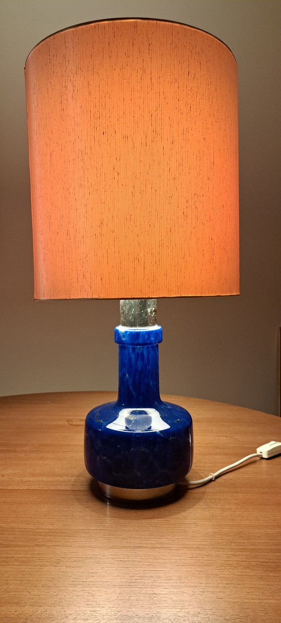 Image 1 of Vintage Floor Lamp with Glass Base – Retro 70s Style