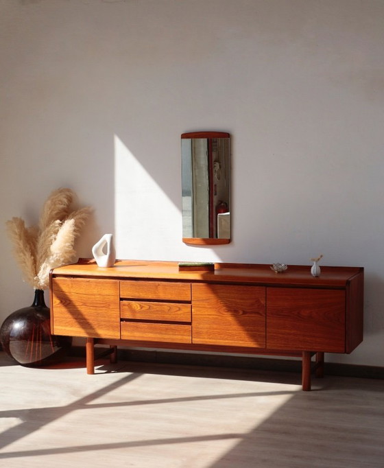 Image 1 of White Newton Teak Sideboard: Large “Petersfield” Sideboard