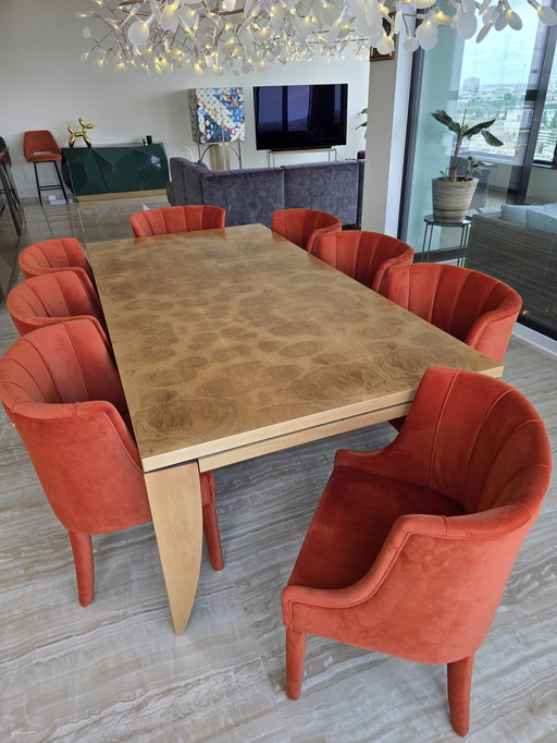 Velvet chairs