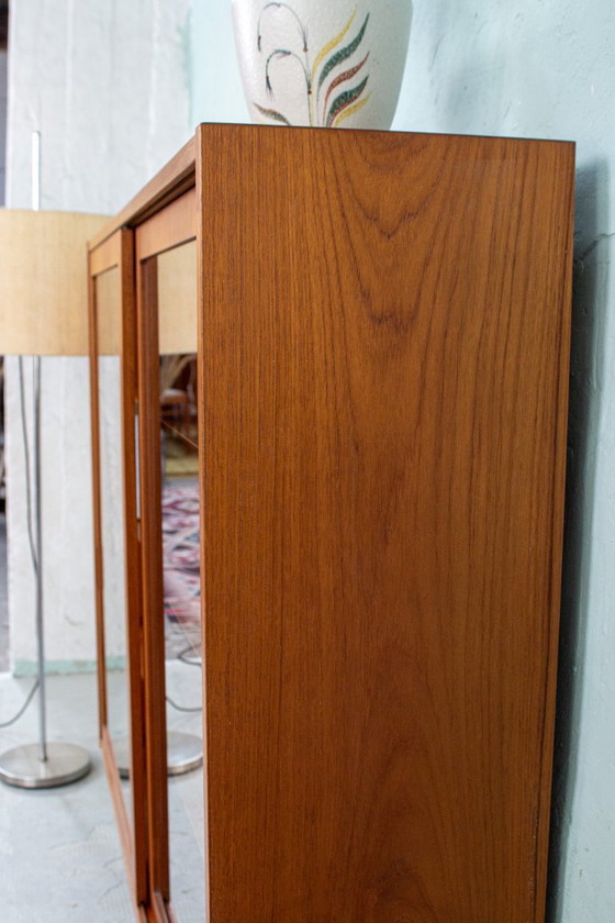 Image 1 of Vintage teakhouten vitrinekast, dressoir, ladekast, Hundevad Deens