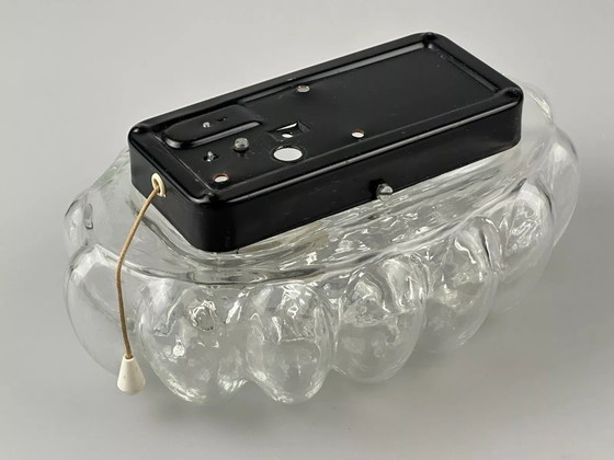 Image 1 of 60s 70s wall lamp made of glass & metal Bubble Wall Sconce Space Age Design
