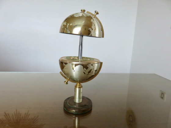 Image 1 of Globe, brass cigarette dispenser, 60s/70s