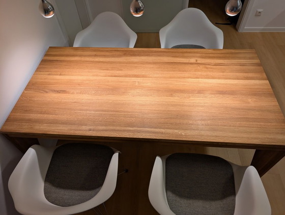 Tavolo da Pranzo in Rovere Massello Realizzato su Misura da Falegname, Tavoli da pranzo, Legno, Beige (foto 4 di 11)