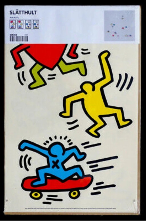 IKEA X Keith Haring, Slätthult Muur Stickers