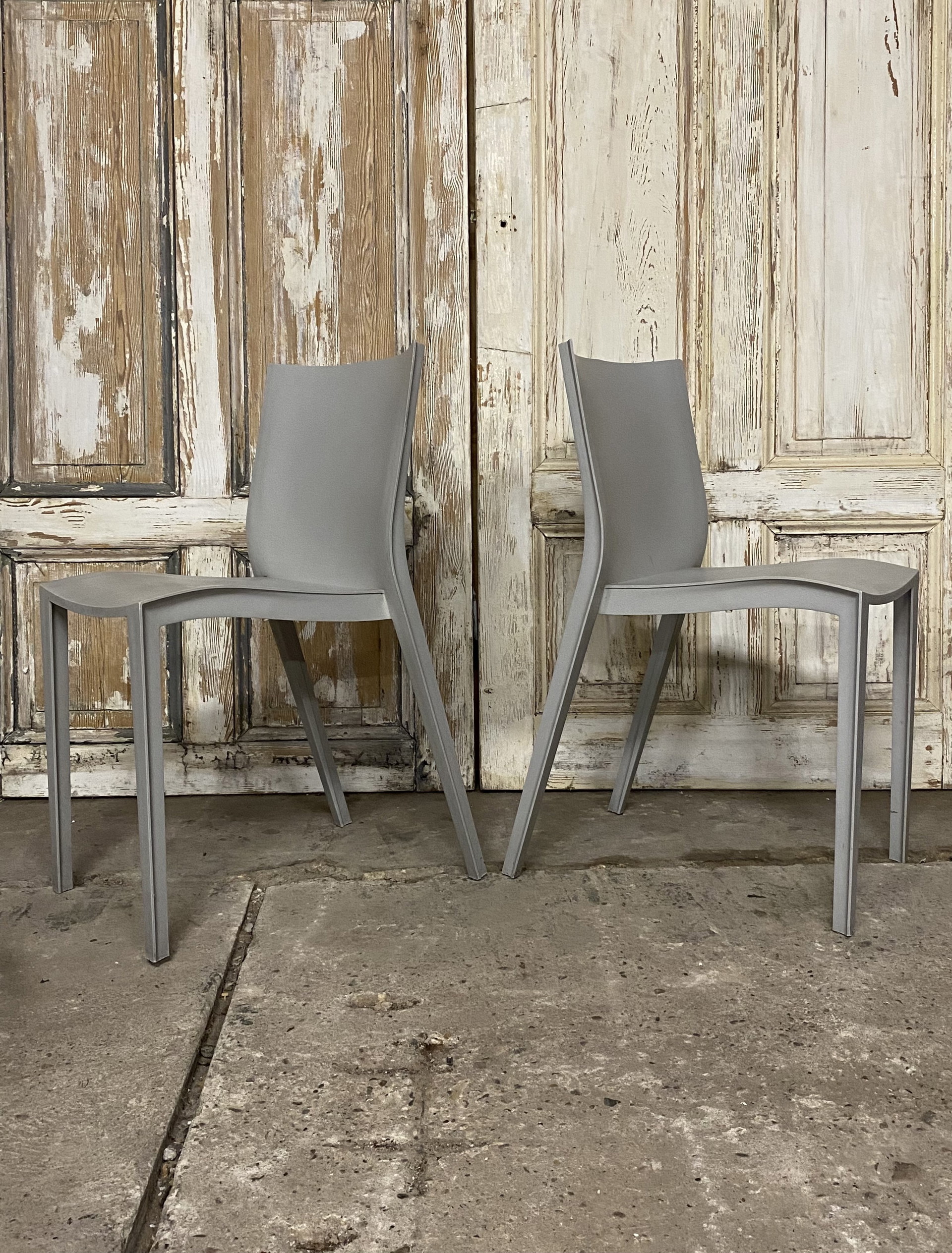 5x Slick Slick Chair, Grey, designed by Philippe Starck for xO 5x Slick Slick Chair, Grey, designed by Philippe Starck for xO