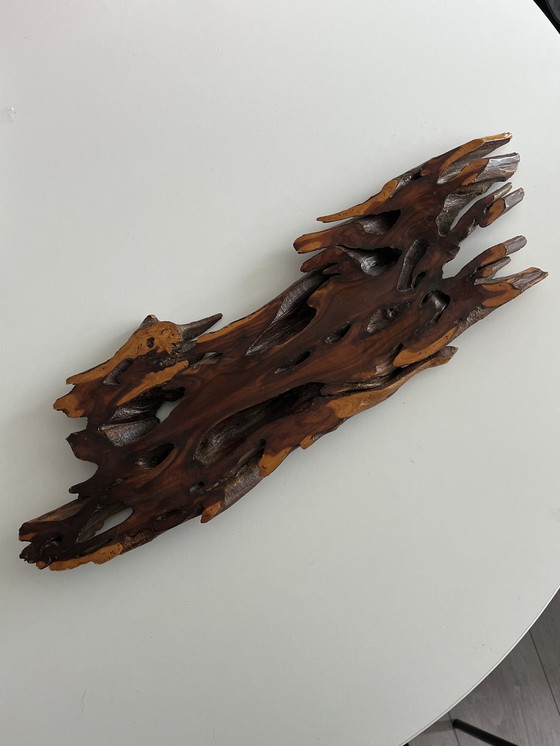 Image 1 of Houten sculptuur wanddecoratie 