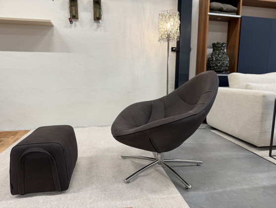 Image 1 of Label van den Berg Hidde Draaifauteuil dark Brown 