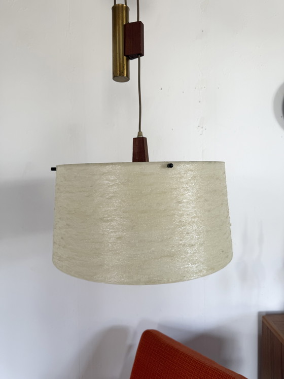 Lampada a sospensione vintage a contrappeso, Temde Leuchten anni '60 – Lampade a sospensione, Wood, Plastic (photo 6 of 15)