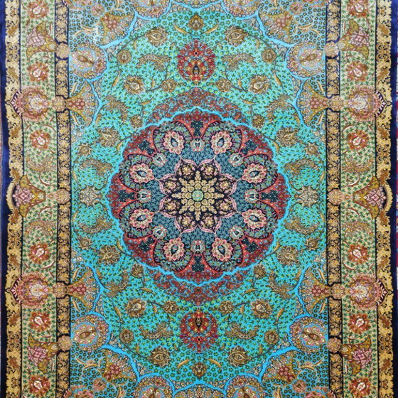Alfombra turca contemporánea de seda | Anudada a mano | Alfombra de lujo | 200 × 300 cm (79 × 118 pulgadas) (photo 3 of 9)