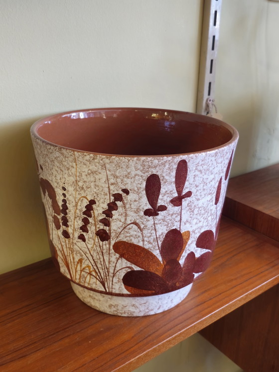 Image 1 of Grote Vintage Marei Keramiek Bloempot Plantenbak