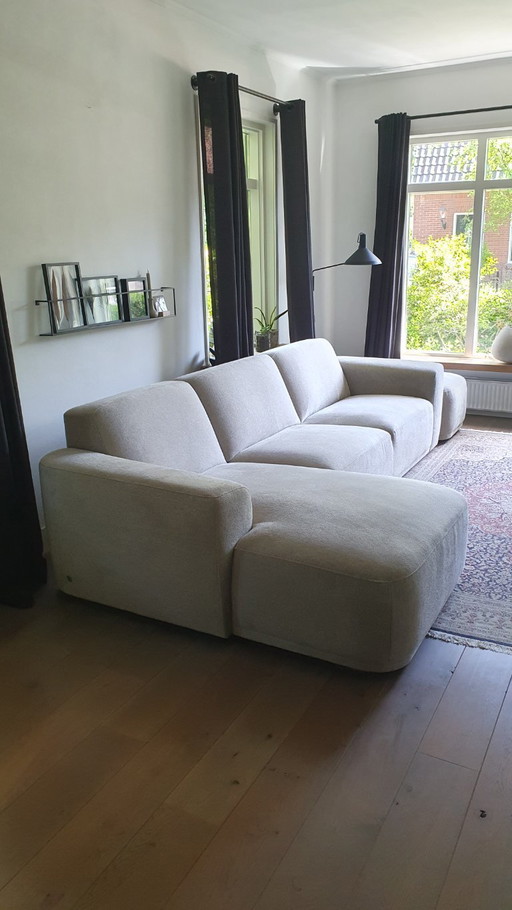 Zgan hoekbank Eijerkamp met losse hocker
