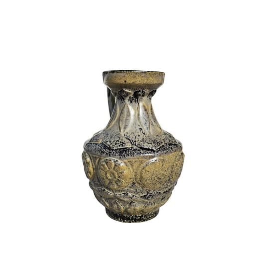 Image 1 of Vase Bay Keramik 77 17 anse, vase Bodo Mans gris clair vintage milieu du siècle