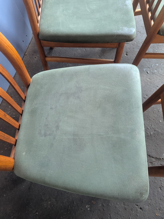 Image 1 of Set of 6 vintage teak chairs - Schou Andersen - Denmark