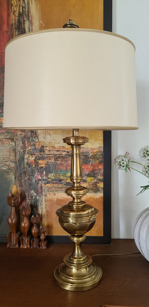 Heavy brass Stiffel table lamp '80