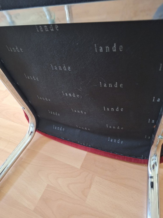 4 x Sedie da pranzo Lande, modello a slitta – Metal, Plastic (photo 4 of 6)